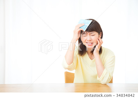 Hot hot flashes hot women temperature control portrait Hot hot flashes hot women temperature control portrait 34834842