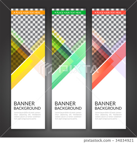 Vertical Display Banner Background With Copy Space Stock
