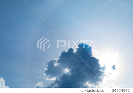 Cumulonimbus晚夏天空秋天天空雲彩拷貝空間寬拷貝空間 Cumulonimbus晚夏天空秋天天空雲彩拷貝空間寬拷貝空間 34834972