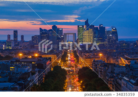 Defense business district in Paris France 34835359