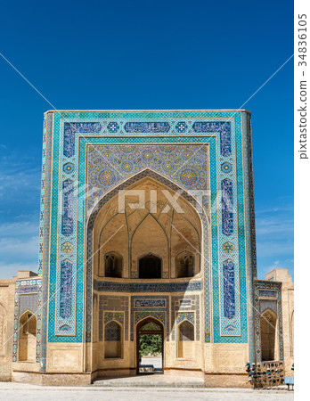 Facade of Kalyan Mosque in Bukhara, Uzbekistan 34836105