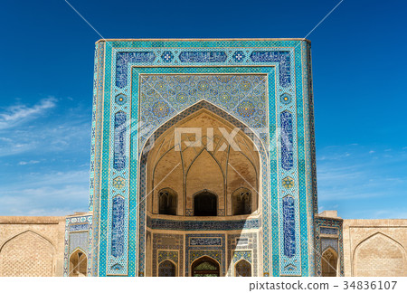 Facade of Kalyan Mosque in Bukhara, Uzbekistan 34836107