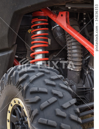Fragment of shock absorber racing car 34836353