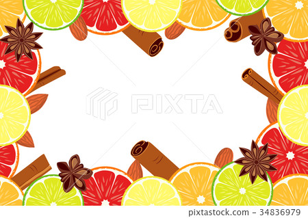 Vegan day colorfull poster fruit citrus background 34836979