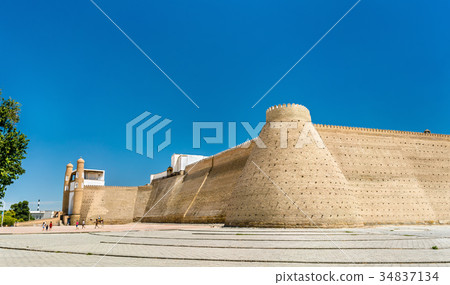 View of the Ark fortress in Bukhara, Uzbekistan 34837134