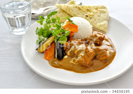 盛宴雞肉咖哩/雞肉咖哩和烤蔬菜 34838195