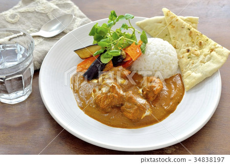 Feast chicken curry / chicken curry and roasted vegetable 34838197