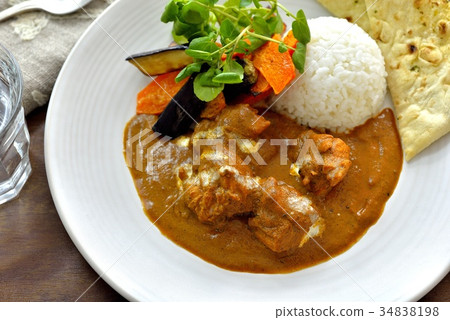 盛宴雞肉咖哩/雞肉咖哩和烤蔬菜 盛宴雞肉咖哩/雞肉咖哩和烤蔬菜 34838198