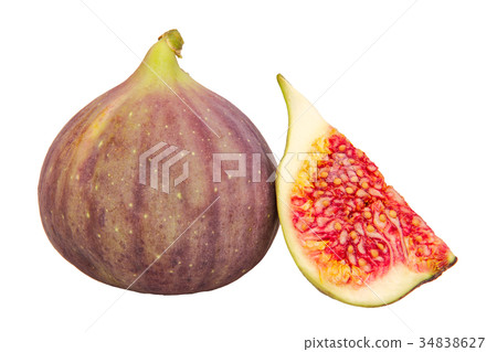 Fresh figs on white background 34838627
