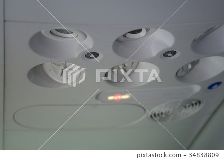 Airplane interior 34838809