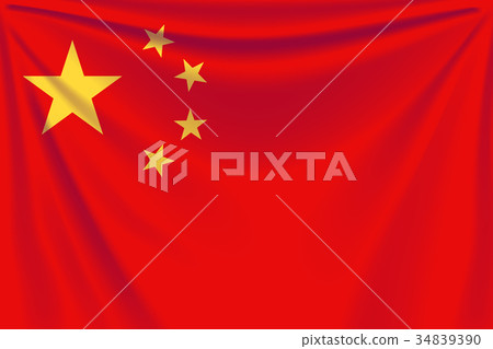 back flag china - Stock Illustration [34839390] - PIXTA