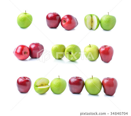 apple on white background apple on white background 34840704