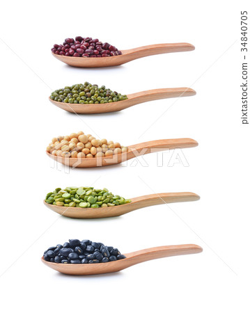Beans  on white background 34840705