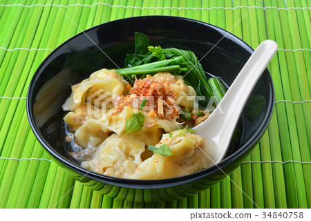 Wonton Soup. pork soup asia food 34840758