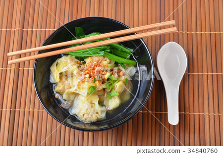 Wonton Soup. pork soup asia food 34840760