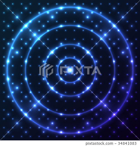 Shining abstract rounds background 34841083