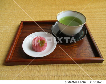 日式甜點和茶 34844629