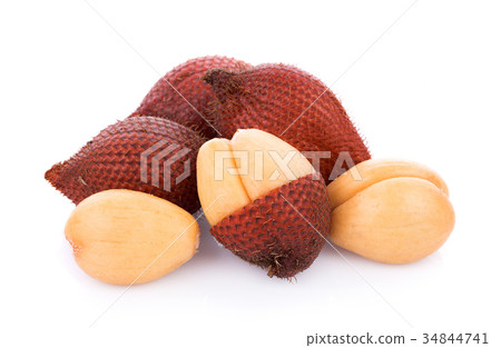 Salak fruit, Salacca zalacca isolated on the white 34844741