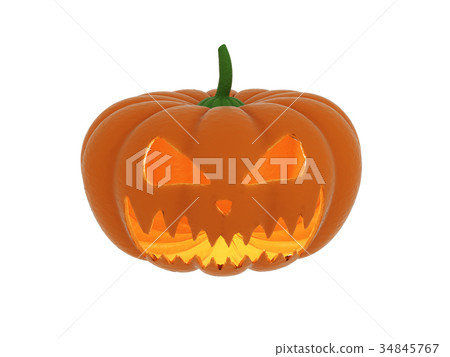 3d Halloween Pumpkin. 3D rendering. 34845767
