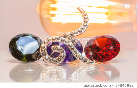 warm tone number nine with colorful gemstones. 34845982