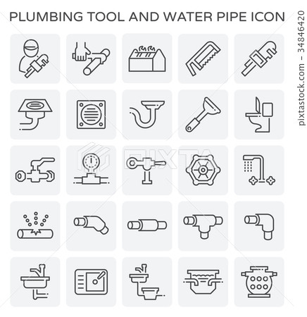 plumbing tool icon plumbing tool icon 34846420