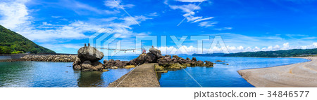 Thousand Stones Couple Rock Ebisu Palace Fukuishi-like Nagasaki Panorama Thousand Stones Couple Rock Ebisu Palace Fukuishi-like Nagasaki Panorama 34846577