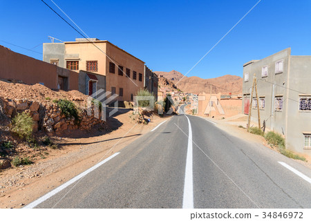 View city of Tinghir city. Morocco 34846972