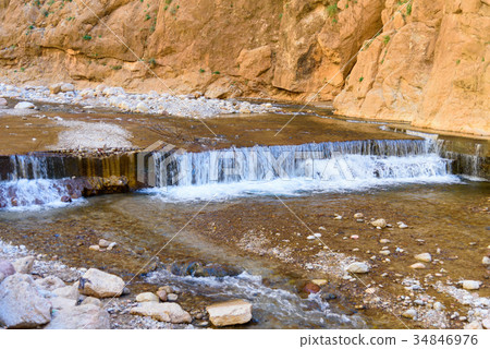 River in Todgha Gorge. Morocco 34846976