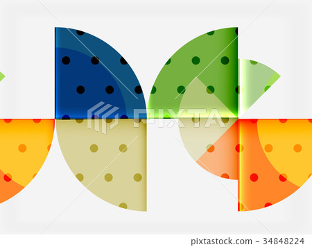 Circle elements on black background Circle elements on black background 34848224