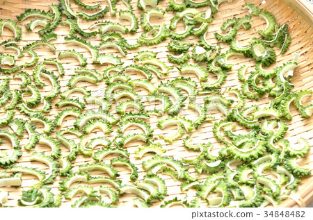 Dried vegetables and dried bitter gourd 34848482