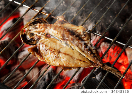 Dried mackerel 34848526