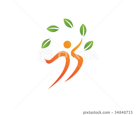 Healthy Life Logo vector icon 34848715
