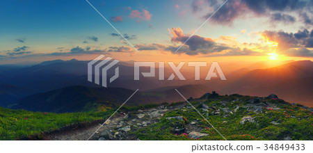 Amazing mountain landscape Amazing mountain landscape 34849433