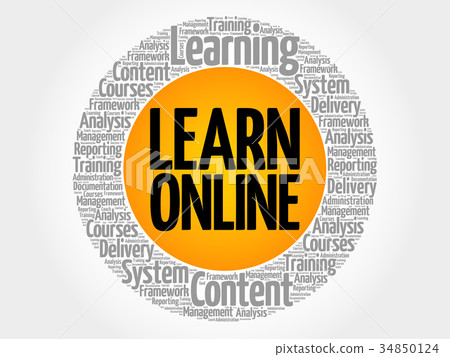 Learn Online circle 34850124