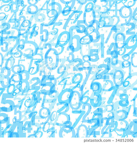 Mathematics background - different numbers pattern - Stock Illustration ...