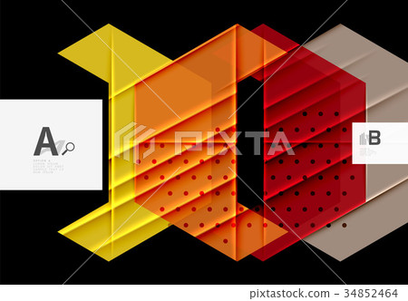 Color triangles background design Color triangles background design 34852464