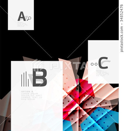 Color triangles background design Color triangles background design 34852476