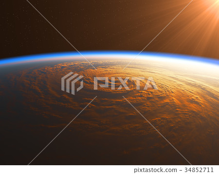 Hurricane in The Rays Of Sun 34852711