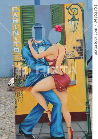 Buenos Aires, the appearance panel of Caminito, the birthplace of Tango 34852751