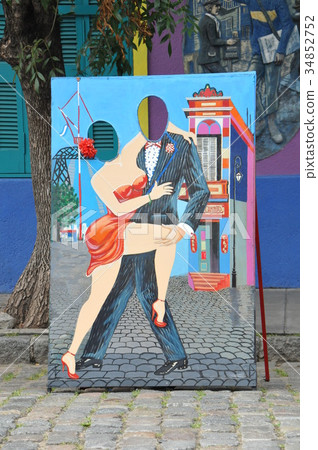 Buenos Aires, the appearance panel of Caminito, the birthplace of Tango 34852752