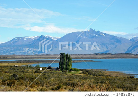 Calafate, Argentino Lake and Andes Mountains 34852875