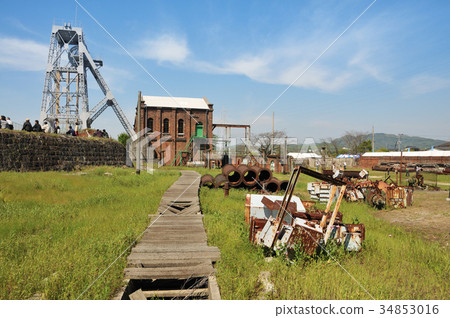 Miike coal mine Manda 2nd pit mine Miike coal mine Manda 2nd pit mine 34853016