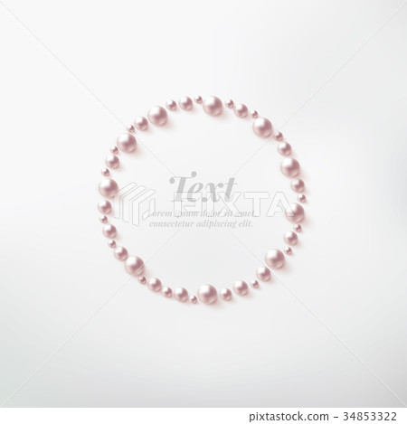 Pearl frame vector Pearl frame vector 34853322