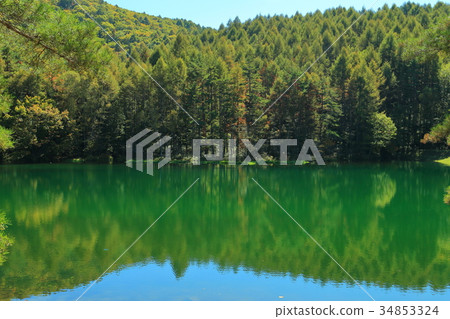 秋天秋天池塘 34853324