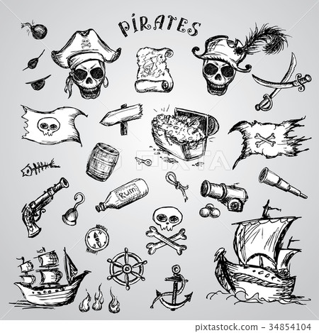 Pirates set.  34854104
