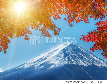 Mount Fuji in Autumn Color, Japan 34854366