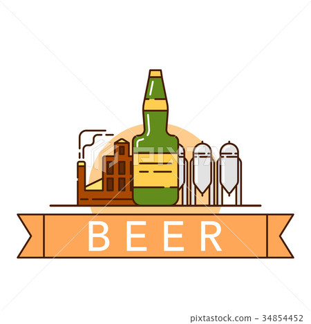 Beer theme illustration Beer theme illustration 34854452