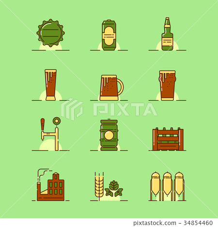Beer theme illustration Beer theme illustration 34854460