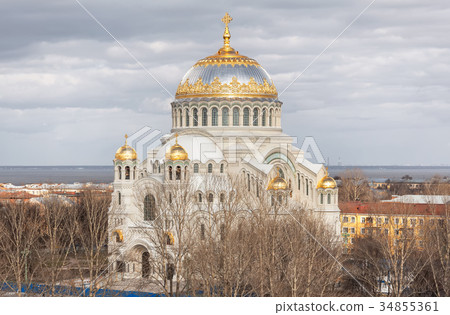 Orthodox naval cathedral in Kronstadt Orthodox naval cathedral in Kronstadt 34855361