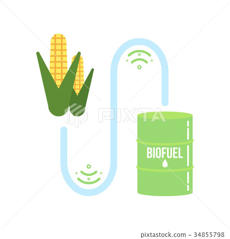 Biofuel illustration. Alternative energy 34855798
